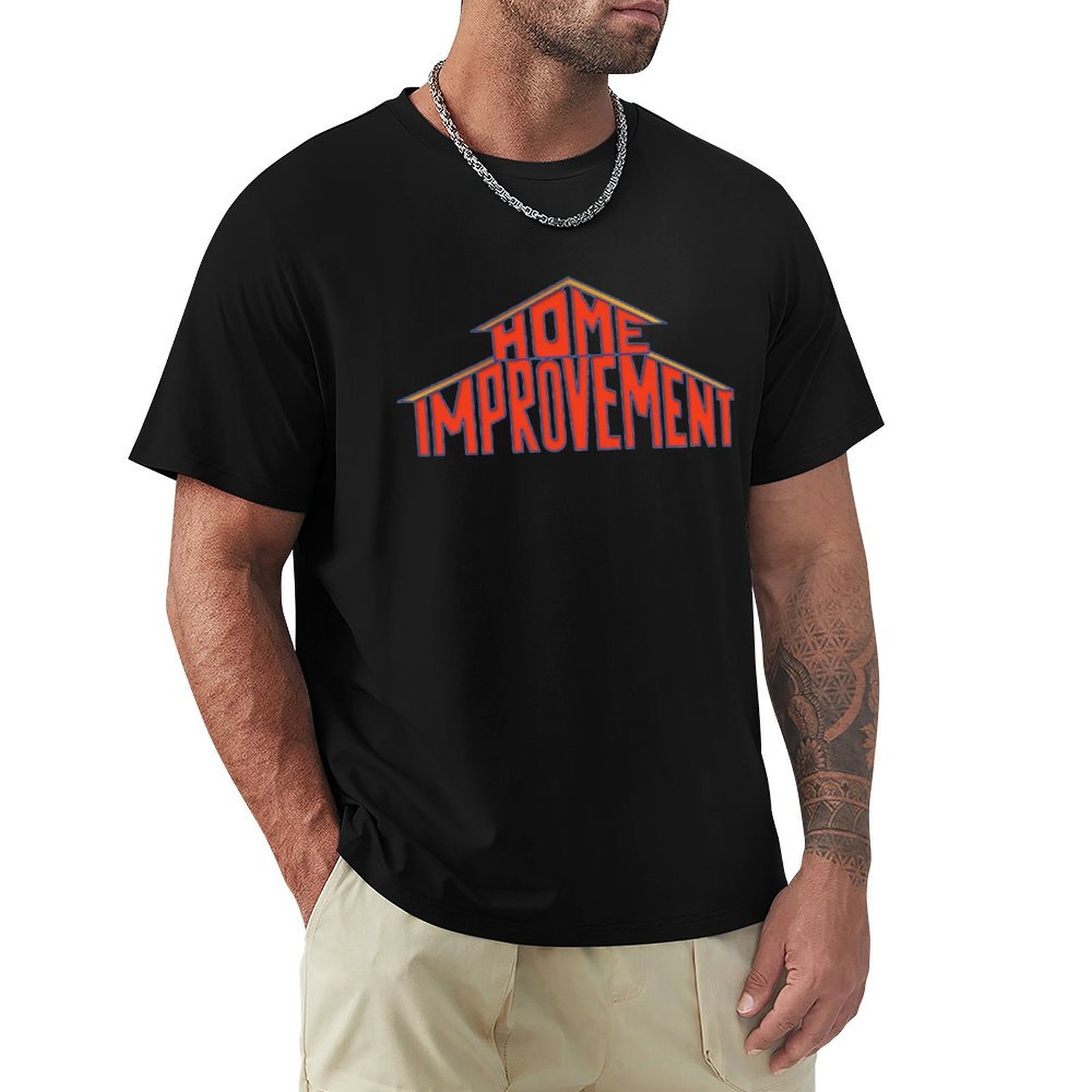 Home Improvement Logo - ホームインプルーブメントロゴ 90年代Tシャツ シンプルなグラフィックデザインTシャツ