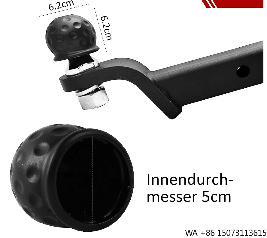 Wire Connector Cap - キャラバン・トレーラー用黒色ゴム製牽引ヒッチカバーボール保護キャップ