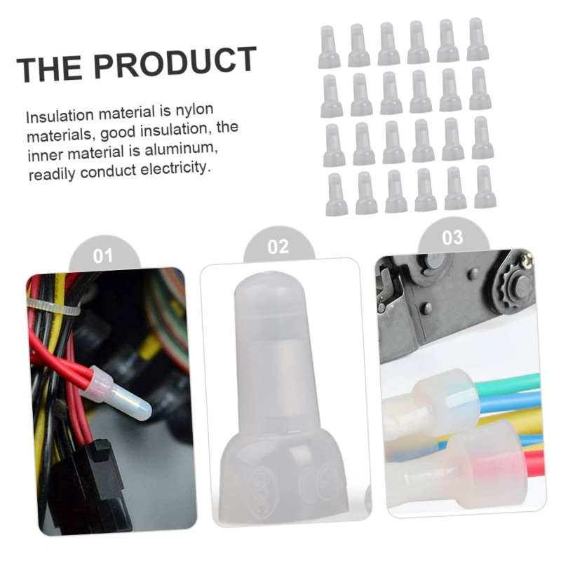 100個のクローズドワイヤー端子、電気配線用クイックワイヤー - Wire Connector Cap のレビューと価格