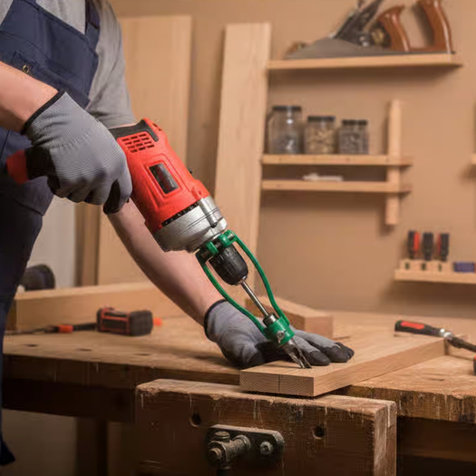 角穴ドリルアダプター全鋼鋳造角穴穴あけ工具アダプターほぞ穴工 - Home Improvement Cast のレビューと価格