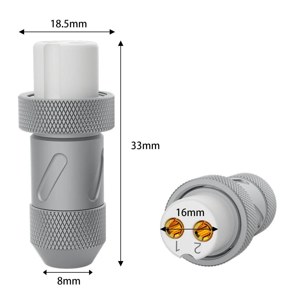 Monosaudio 5A 125v GX16 2ピン メス - Wire Connector Cap のレビューと価格