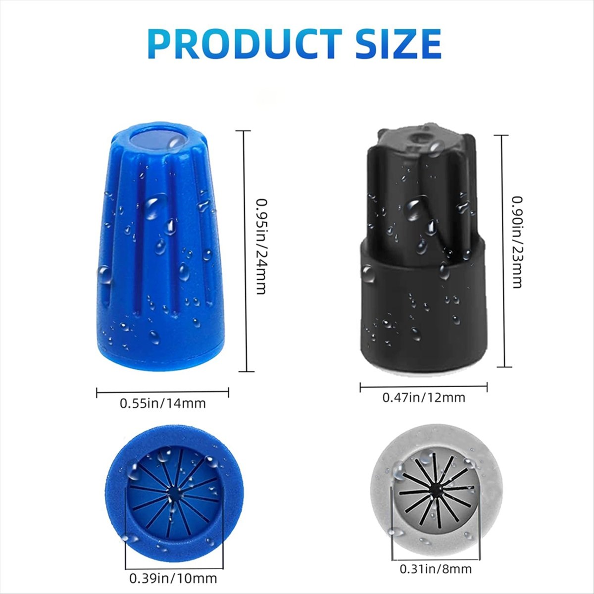 AA14 60個入り 防水屋外用電線コネクタ、シーラントツイ - Wire Connector Cap のレビューと価格