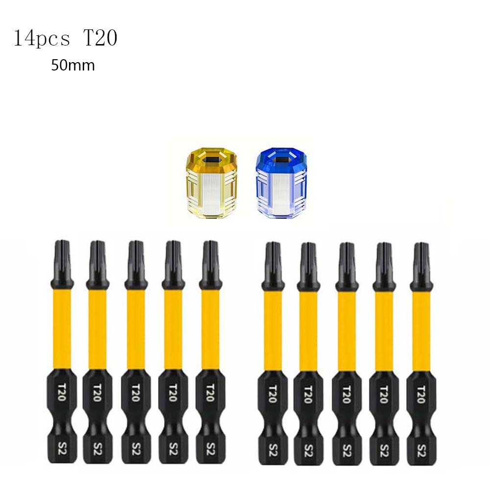 14 個 T20=トルクス磁気ドライバービットキット 50m - Home Improvement Handyman のレビューと価格